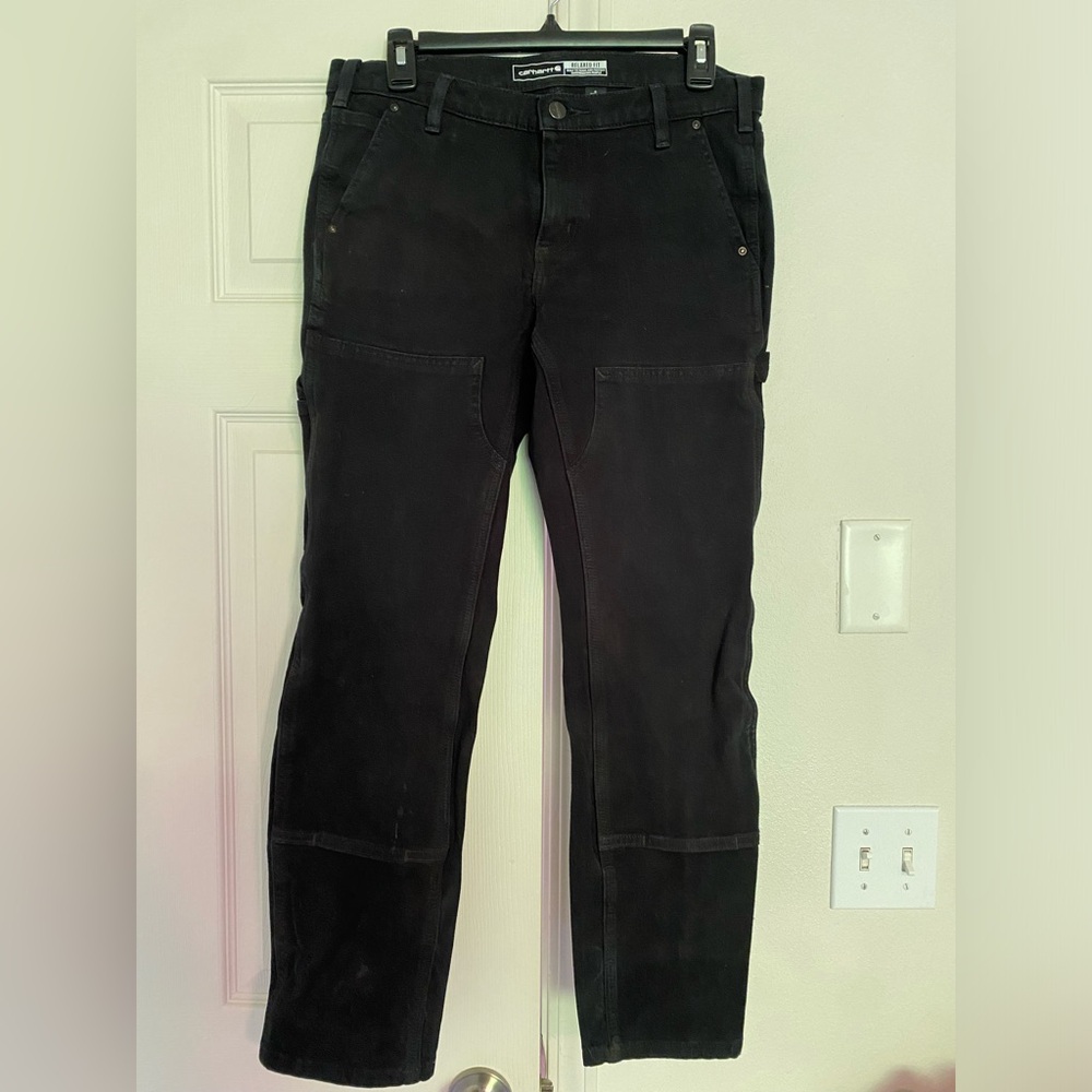 Women’s Carhartt Rugged Flex Relaxed Fit Twill Double Front Work Pant - Size 6